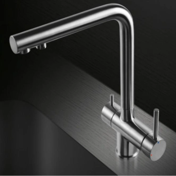 Baterie de bucatarie pentru apa filtrata, INOX 45127 - Emmevi
