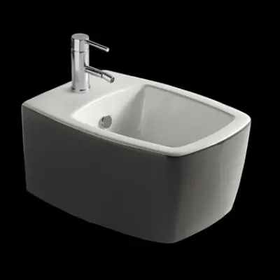 Midas bideu suspendat bicolor alb / platina